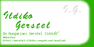 ildiko gerstel business card